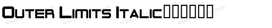 Outer Limits Italic字体转换